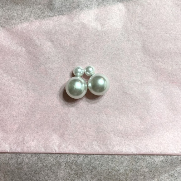 Double Pearl Earrings - Picture 1 of 2